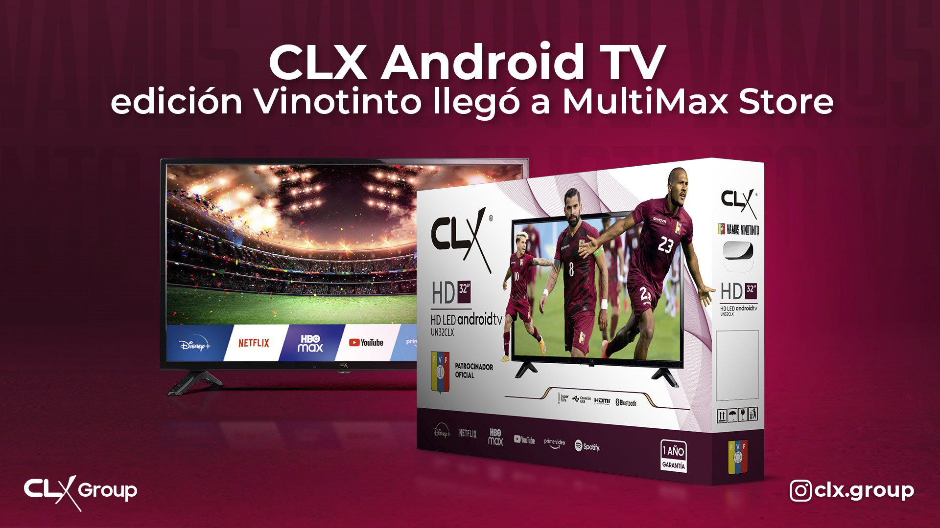 CLX Android TV edición Vinotinto llegó a MultiMax
