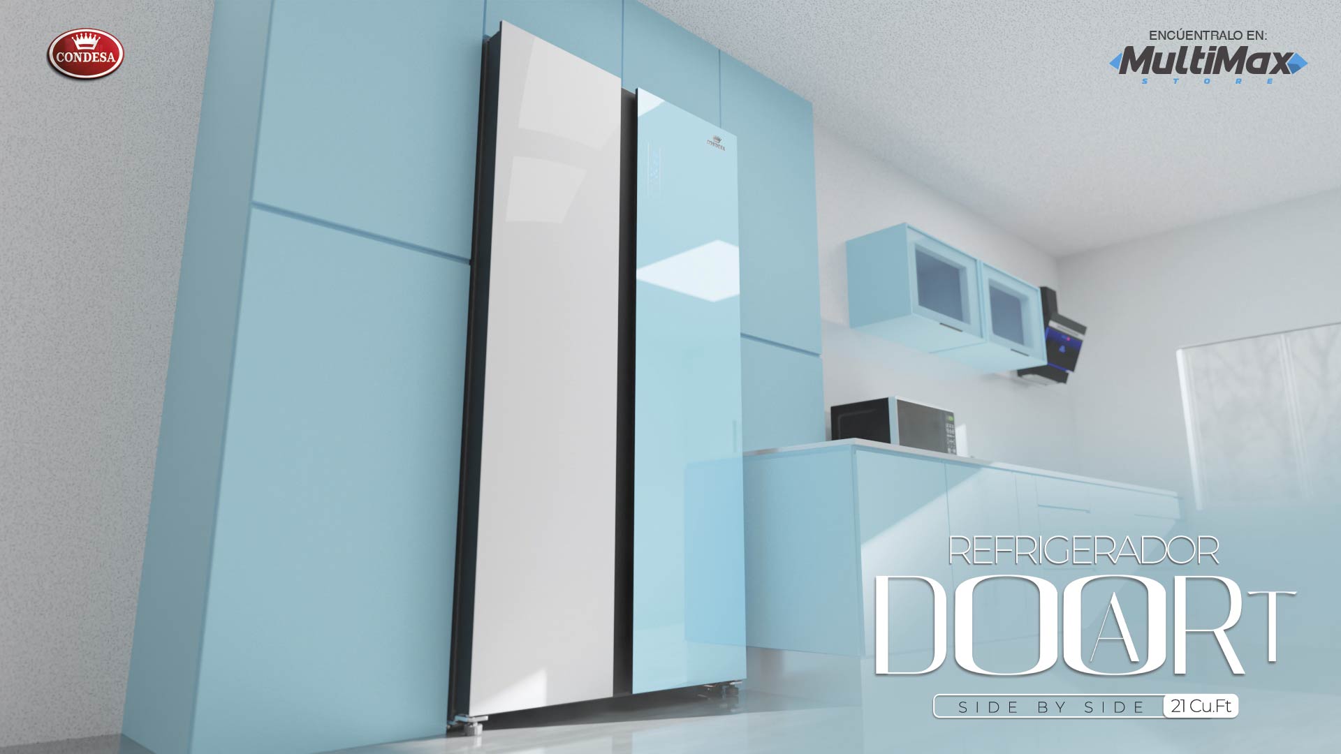 Multimax junto a Condesa traen el nuevo refrigerador Door Art Side By Side, que combina arte y tecnología en la cocina