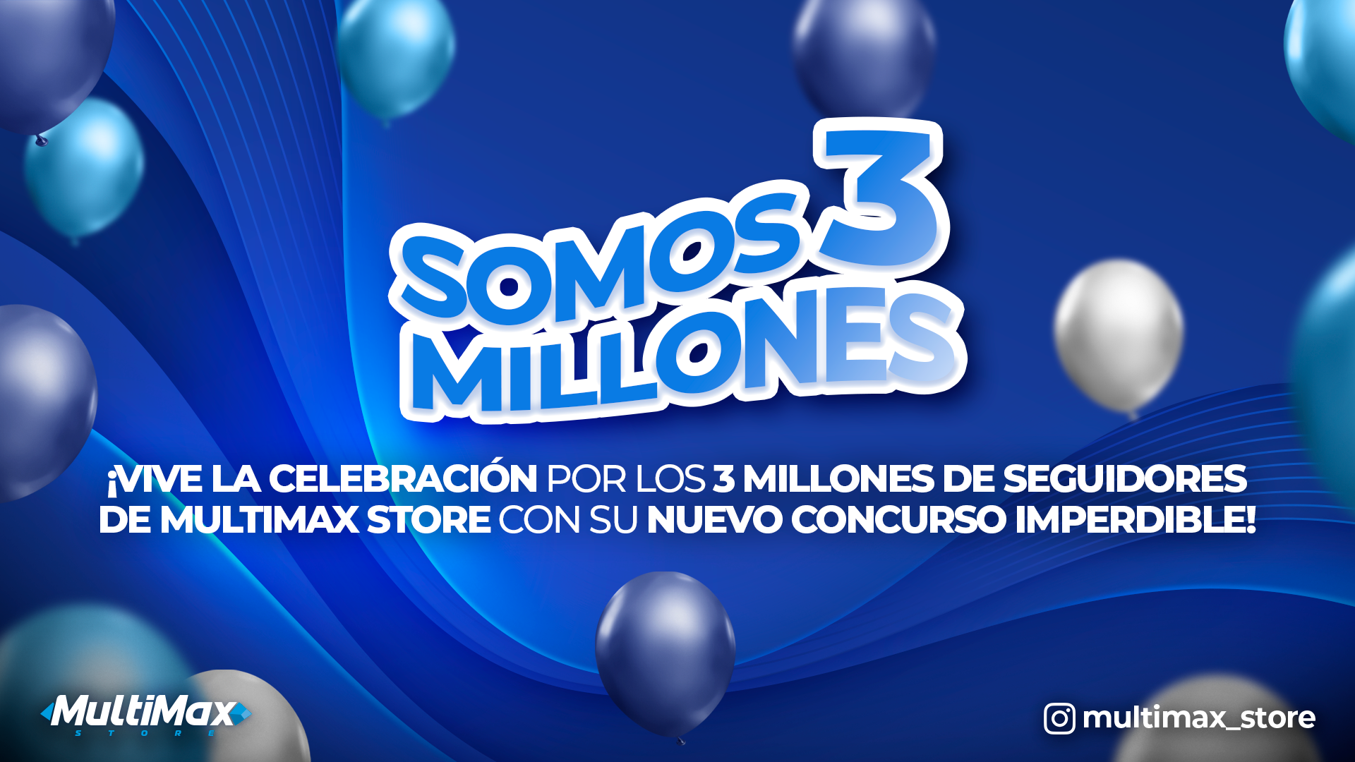 ¡Vive la celebración por los 3 millones de seguidores de Multimax con su nuevo concurso imperdible!