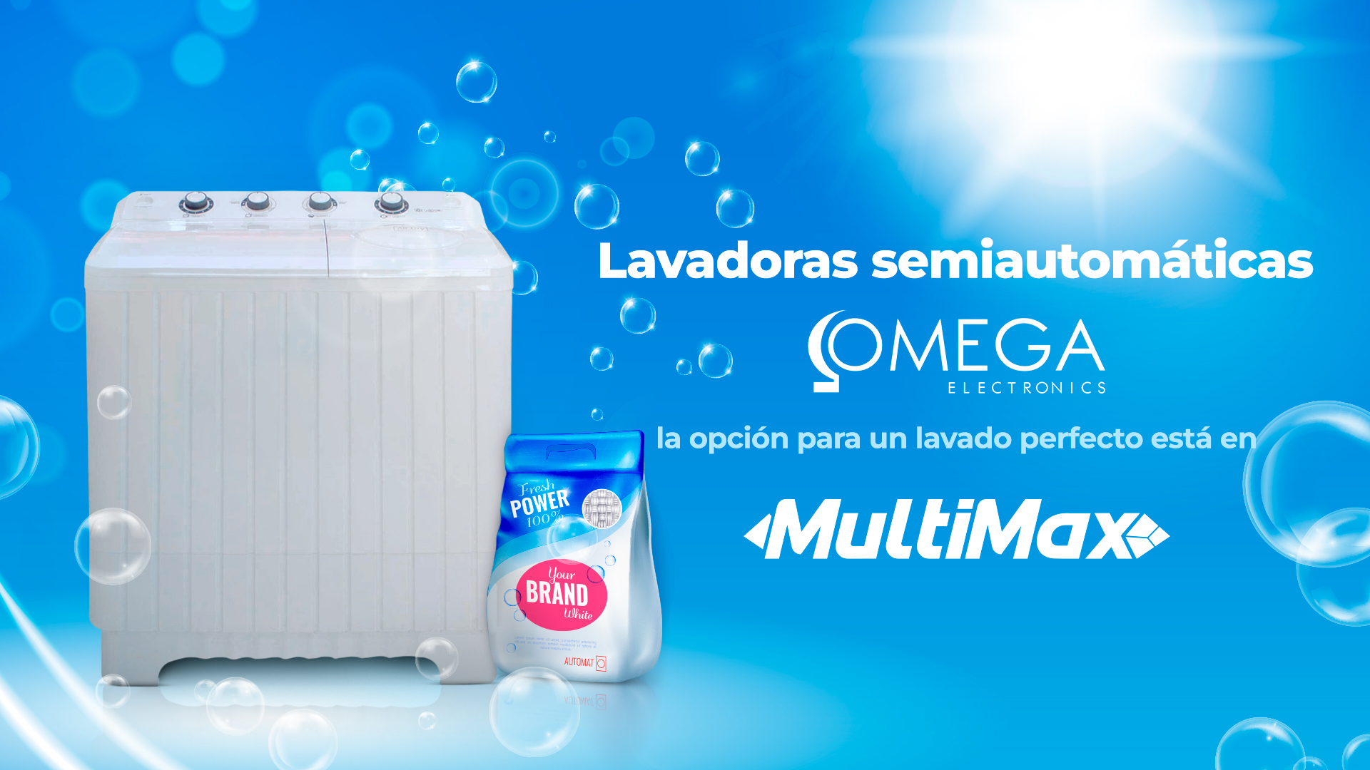 Lavadoras semiautomáticas Omega, la opción para un lavado perfecto está en Multimax